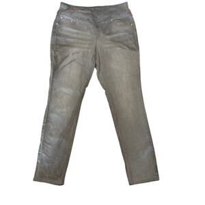 Jag Gray High Rise Skinny Pull On Jeans Plus Size 16
